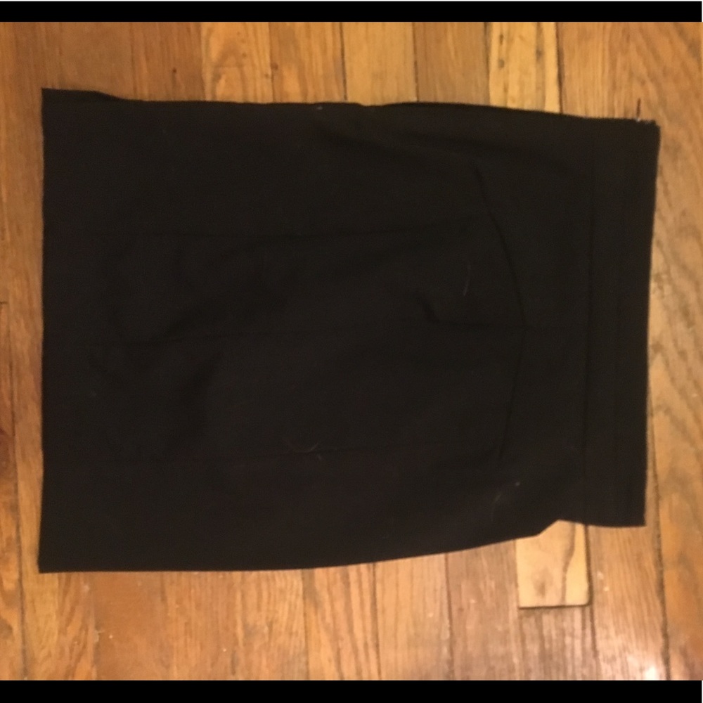 Simple black mini skirt
